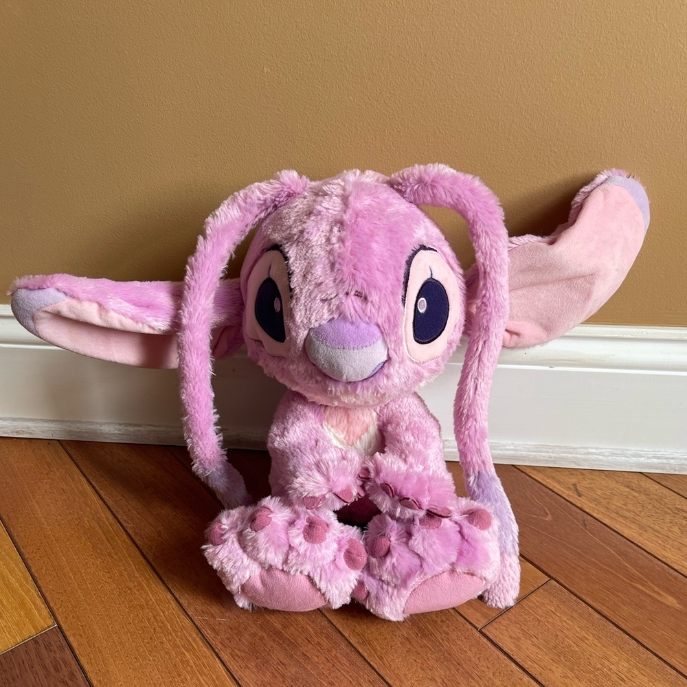 Disney Angel Plush from Lilo & Stitch – Pink – Long Ears – Rare!